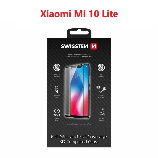 Swissten Glass Ultra Durabil 3d Full Glue Xiaomi Mi 10 Lite Negru