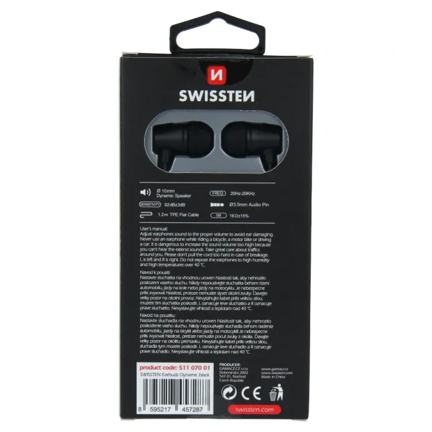 Swissten Earbuds Dynamic YS500 elegant