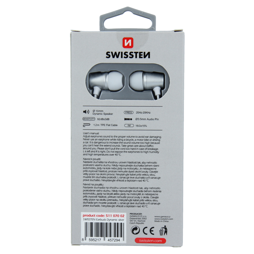 Casti Swissten dinamic YS500 SILVER/WHITE thumb