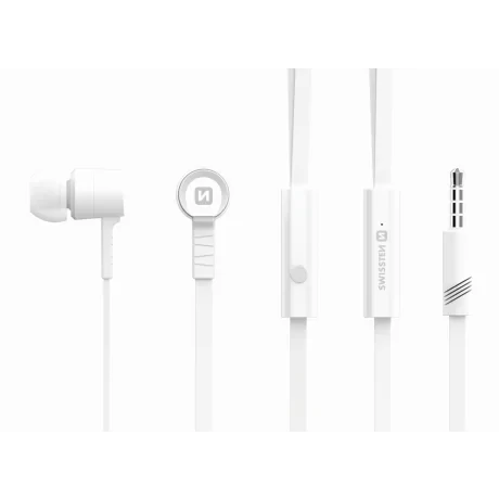 Swissten Earbuds Rainbow YS-D2 Alb (pachet eco)