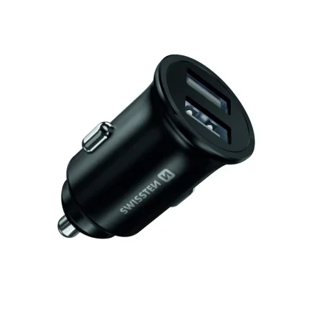 Adaptor Swissten CL 2x USB 4,8A Metal Negru 