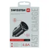 Adaptor Swissten CL 2x USB 4.8a Metal Argintiu