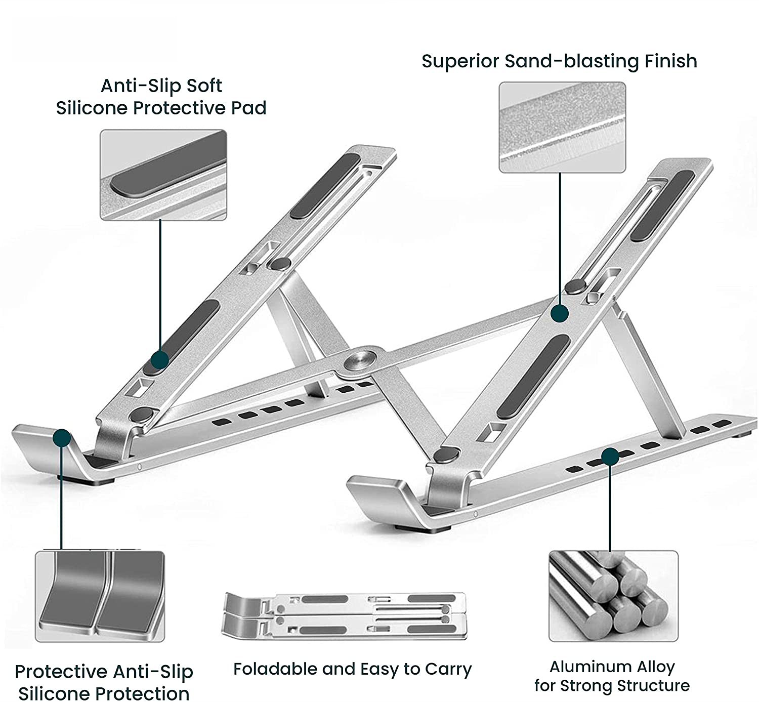 Suport aluminiu pentru Notebook Swissten  thumb