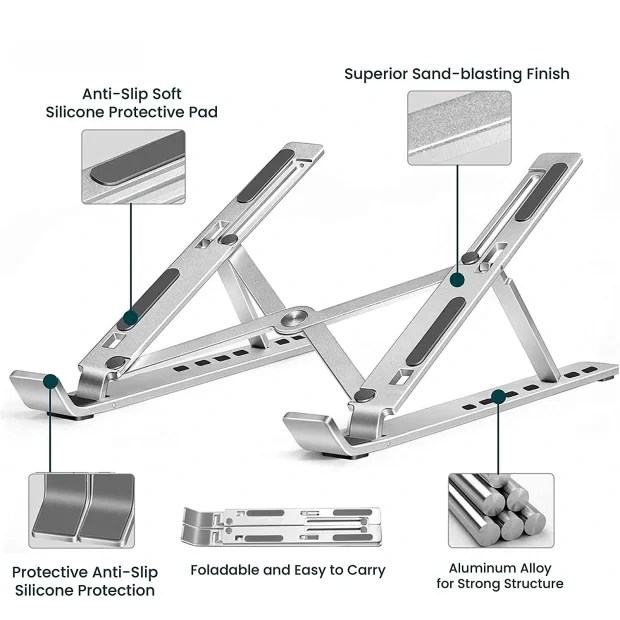 Suport aluminiu pentru Notebook Swissten 