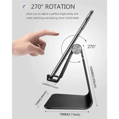 Suport aluminiu pentru telefon  Swissten