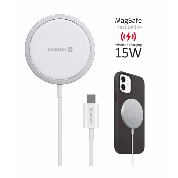 Swissten Magstick Wireless Stand PRO Apple iPhone (compatibil cu Magsafe)