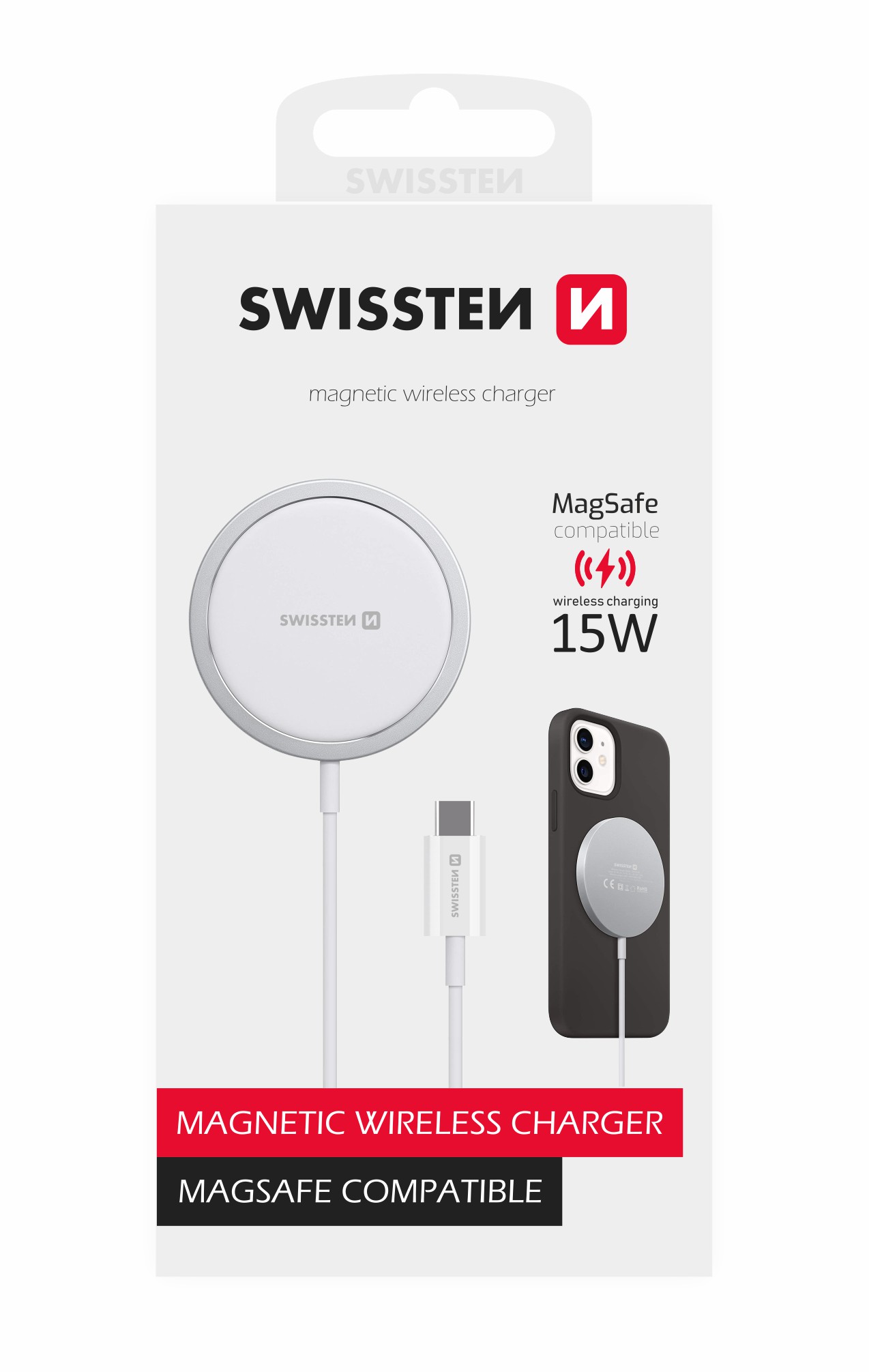 Swissten Magstick Wireless Stand PRO Apple iPhone (compatibil cu Magsafe) thumb