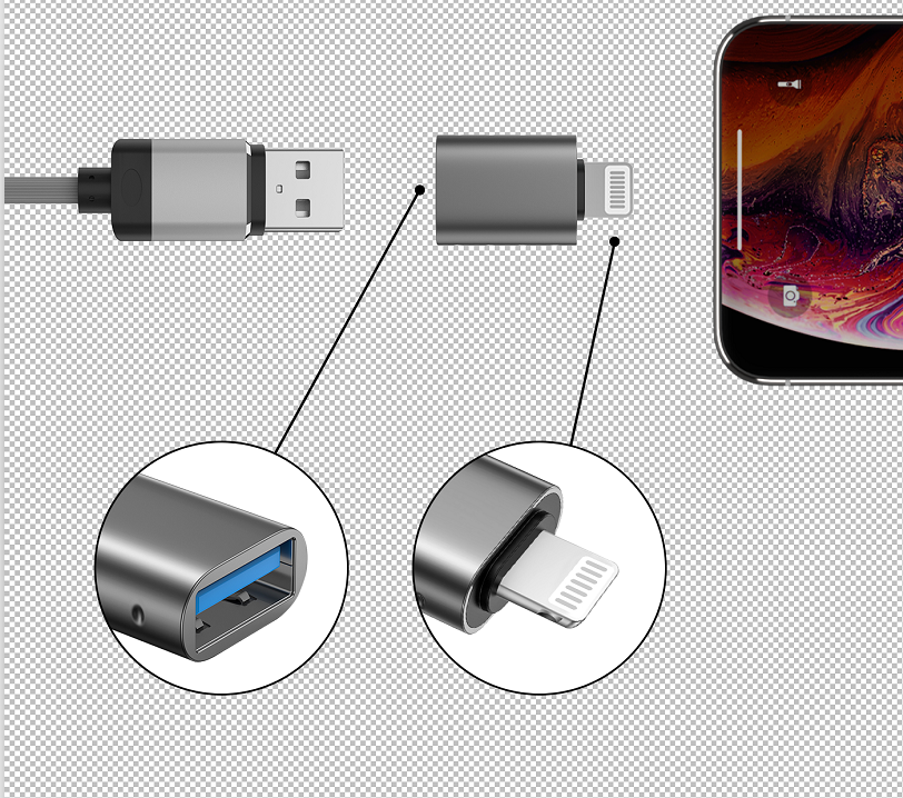 Swissten OTG Adapter Lightning (M)/USB-A (F) thumb