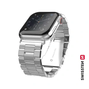 Swissten Curea PRO Apple Watch Metal 38-40 mm Argintiu
