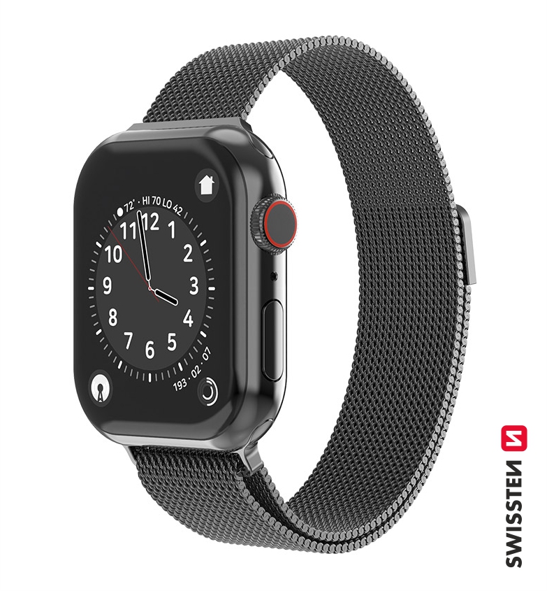 Swissten Curea PRO Apple Watch Milan Stroke 38-40 mm Negru thumb