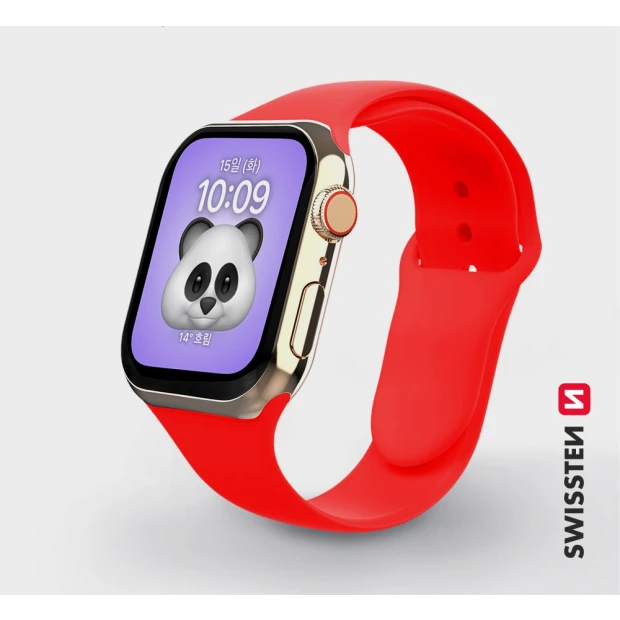 Swissten Curea PRO Apple Watch Silicon 38-40 mm Rosu