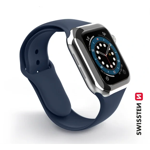 Swissten Curea PRO Apple Watch Silicon 38-40 mm albastru