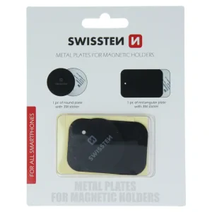 Swissten set de placute magnetice pentru suport auto magnetic
