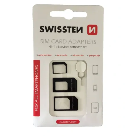 Adaptor Swissten Sim 4in1