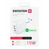 Swissten Travel Adapter 3x USB 3A 15W Alb