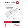Swissten Travel Adapter PD 25W PRO iPhone si Samsung Alb