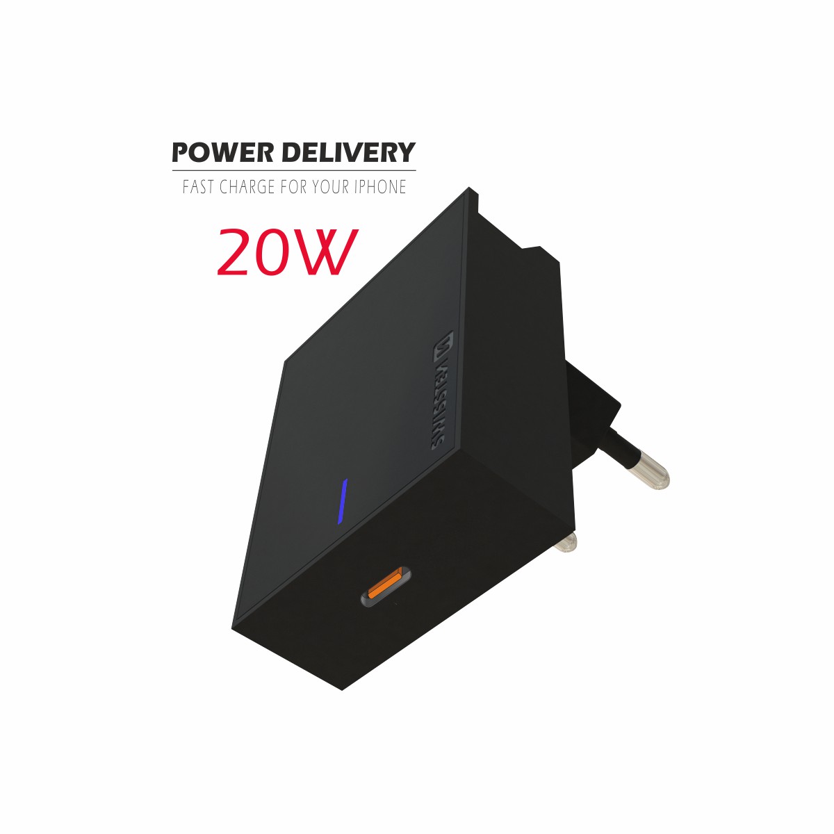 Swissten Travel Adapter Power 20W PRO iPhone 12 Negru thumb