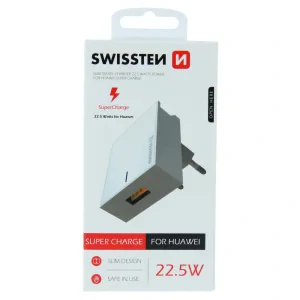 Adaptor Swissten Travel PRO Huawei Super Charge 22,5W Alb
