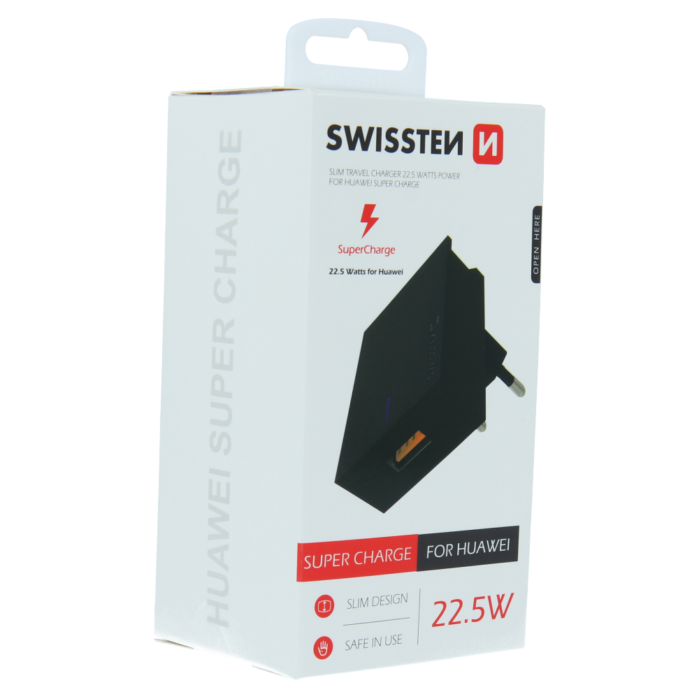 Adaptor Swissten Travel PRO Huawei Super Charge 22,5W Negru thumb