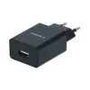 Swissten Travel Adapter Smart IC 1X USB 1A Power + Cablu de date USB / Lightning 1,2 M Negru