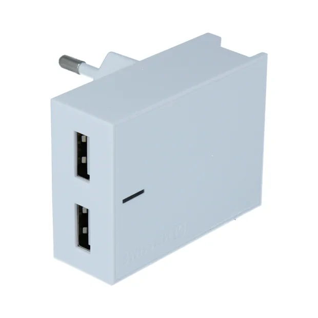 Swissten Travel Adapter Smart IC 2X USB 3A Power Alb