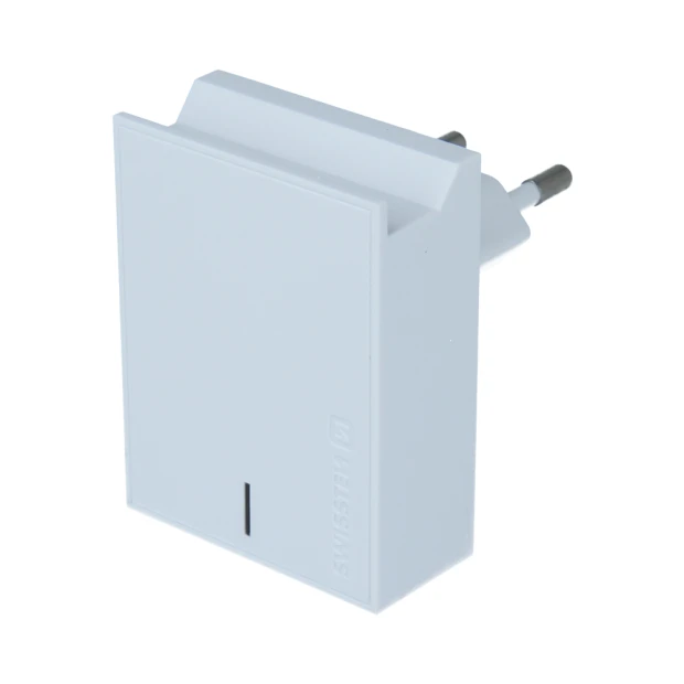 Swissten Travel Adapter Smart IC 2x USB 3A Power + Cablu de date USB / Type C 1.2 M Alb