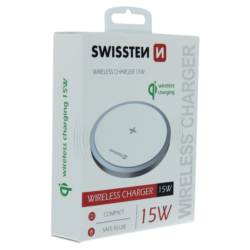 Swissten wireless Stand 15w alb thumb