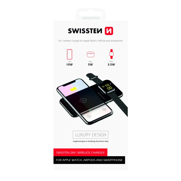 Swissten Wireless Stand 2in1 elegant