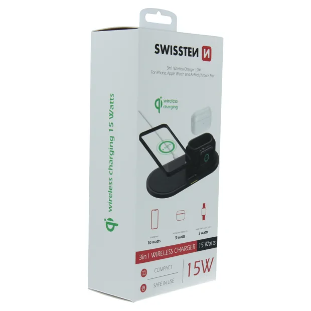 Swissten Wireless Stand 3in1 elegant