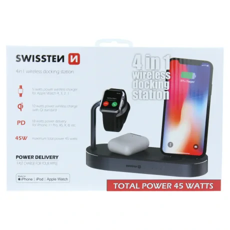 Swissten Wireless Stand 4in1 MFI