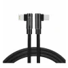 Cablu de date textil Swissten Arcade USB-C / Lightning 1,2 m Negru