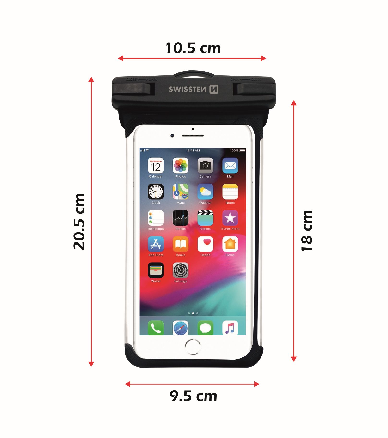 WATERPROOF CASE impermeabil Negru thumb