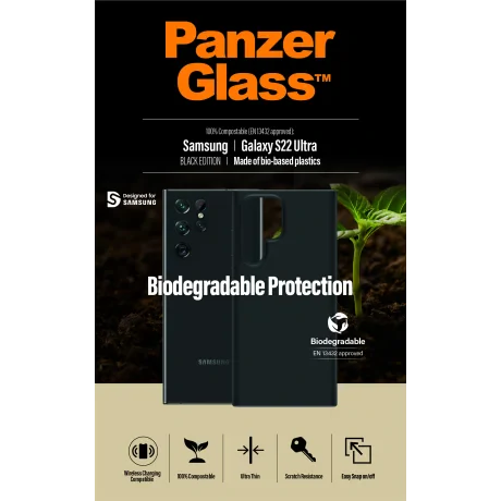 Husa biodegradabila PanzerGlasstm Samsung Galaxy S22 Ultra