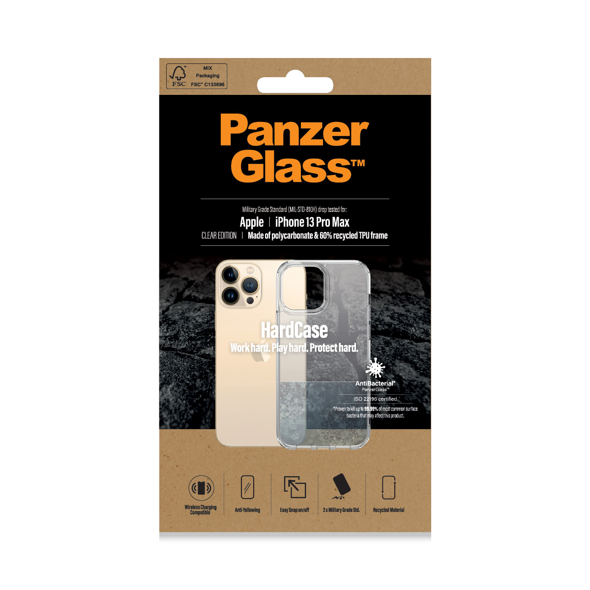 Husa rigida PanzerGlasstm Apple iPhone 13 Pro Max | clar thumb