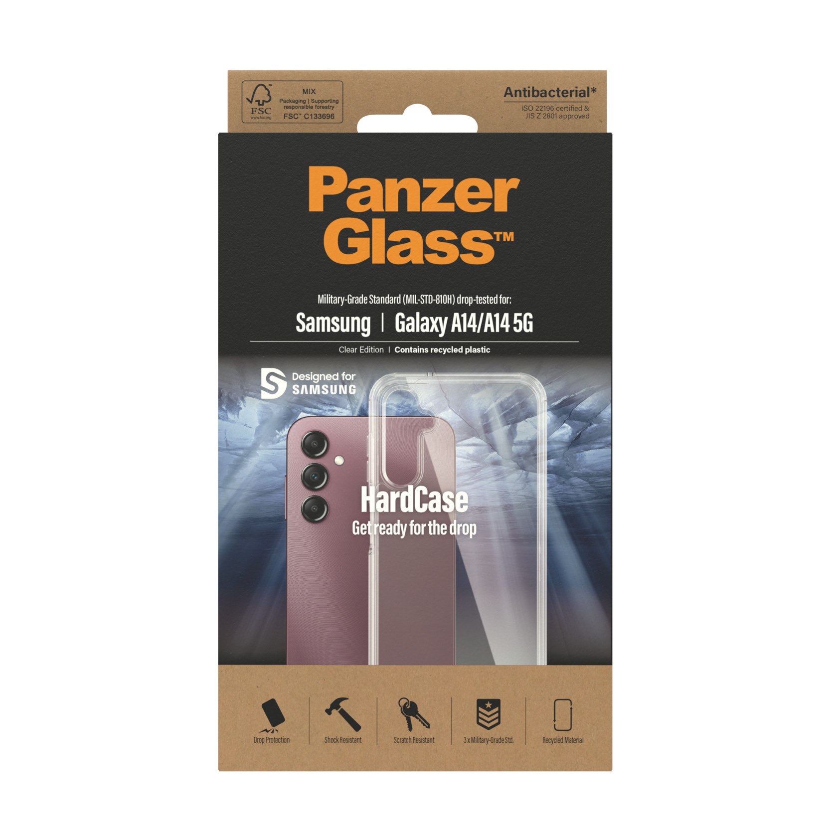 Husa rigida PanzerGlasstm Samsung Galaxy A14 | A14 5G | Transparent thumb