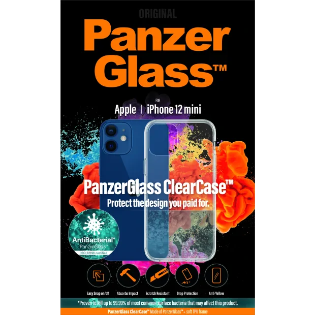 Husa Spate PanzerGlass pentru iPhone 12 Mini Transparent
