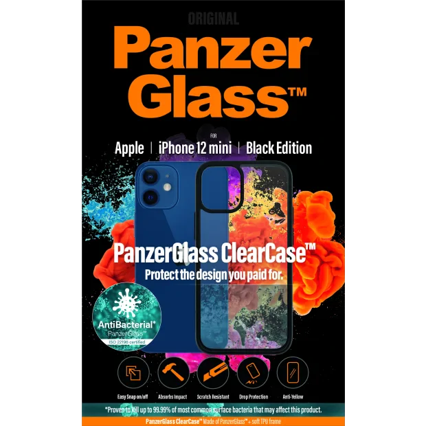 PanzerGlass ClearCase Apple iPhone 12 Mini | Black