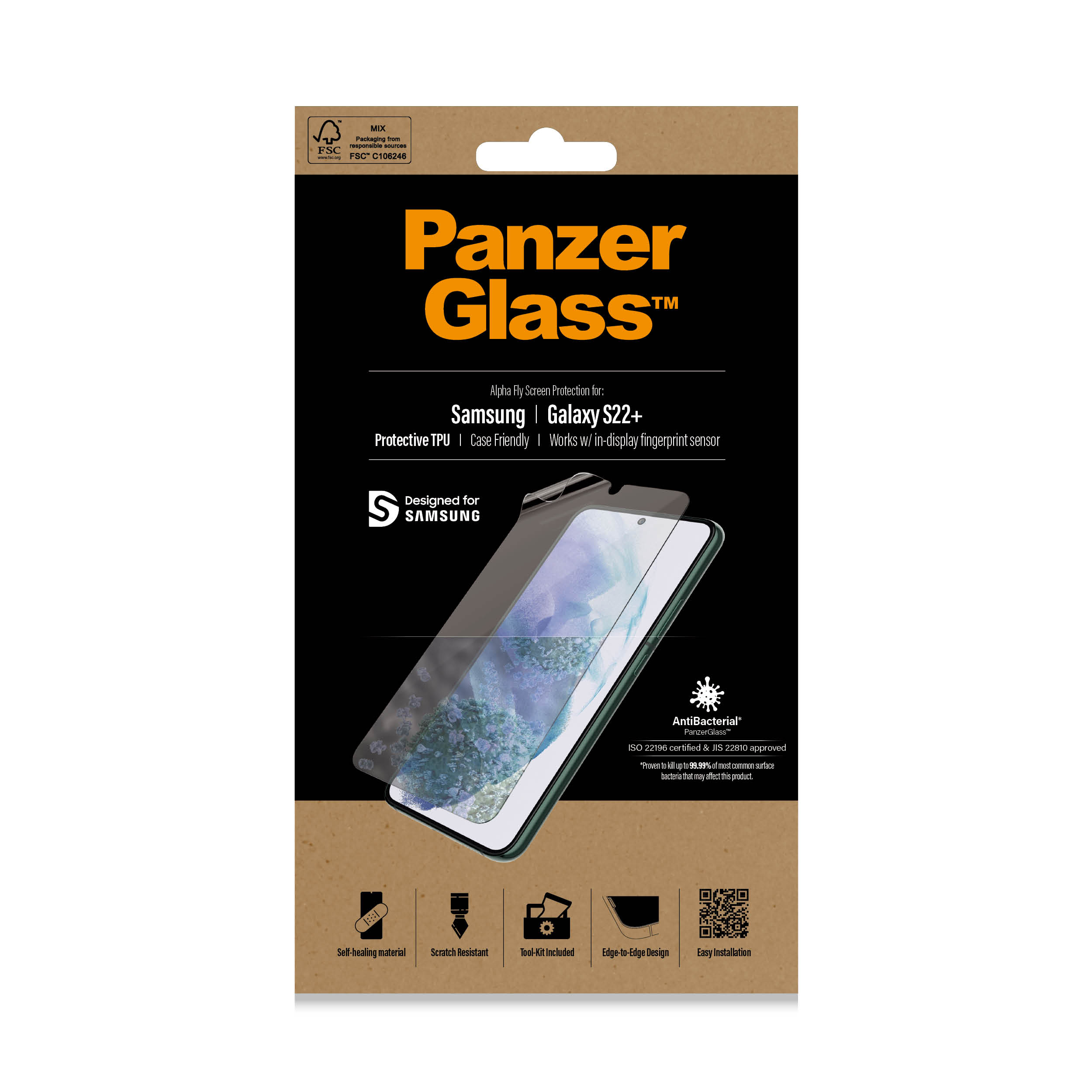 PanzerGlass AlphaFly Samsung Galaxy S22+ | Protectie pentru ecran thumb