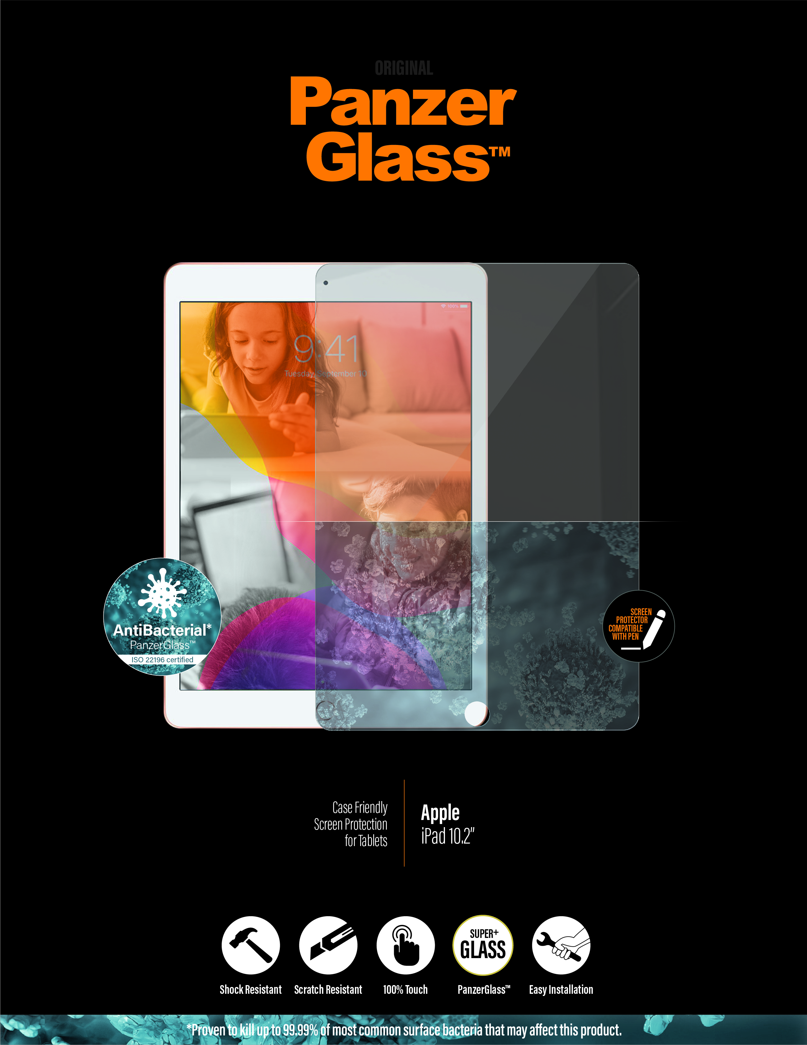 PanzerGlass Apple iPad 10.2" | Sticla de protectie pentru ecran thumb