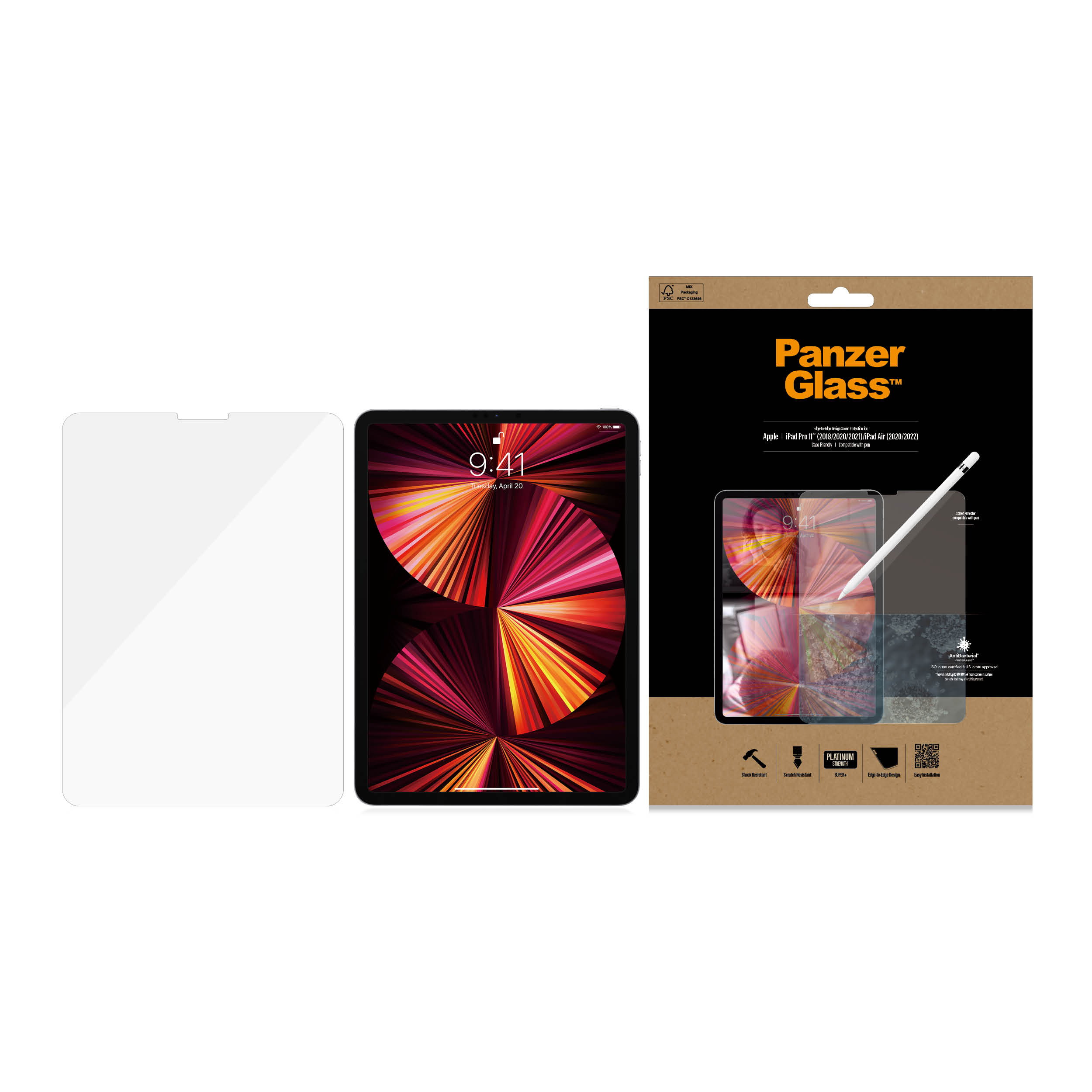 PanzerGlass Apple iPad Pro 11" (2018 | 20 | 21) | iPad Air(2020/2022) | Sticla de protectie pentru ecran thumb