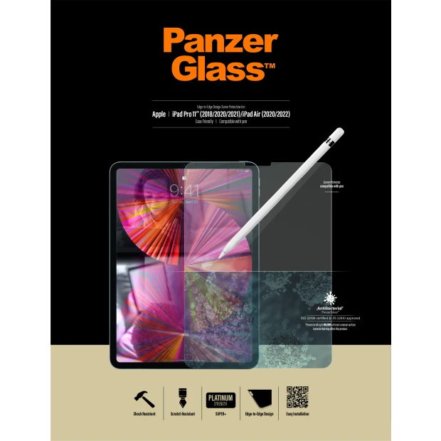 PanzerGlass Apple iPad Pro 11&quot; (2018 | 20 | 21) | iPad Air(2020/2022) | Sticla de protectie pentru ecran