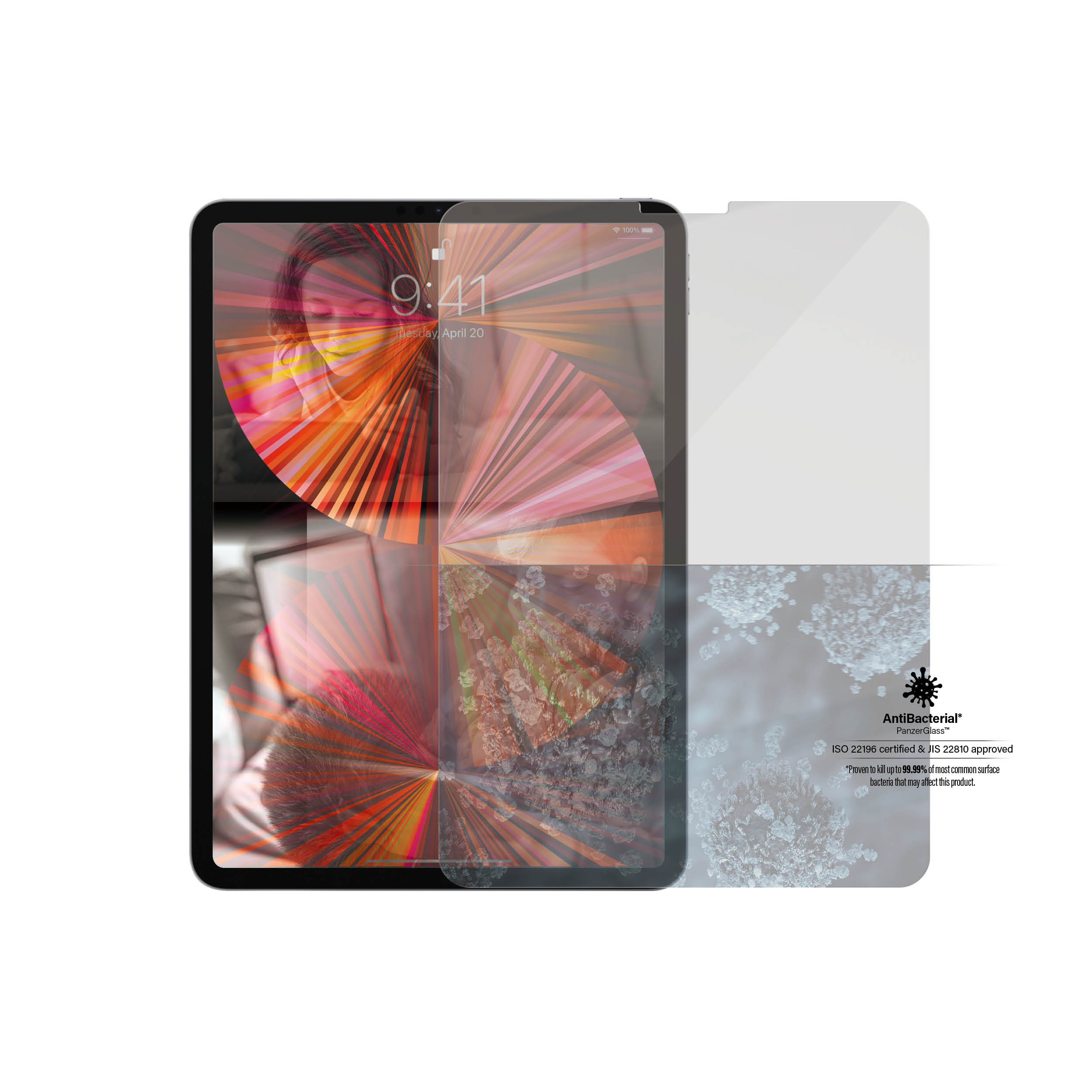 PanzerGlass Apple iPad Pro 11" (2018 | 20 | 21) | iPad Air(2020/2022) | Sticla de protectie pentru ecran thumb
