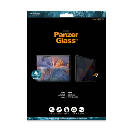 Folie Sticla Privacy PanzerGlass pentru iPad Pro 12.9 inch(2018/2020/2021) Negru