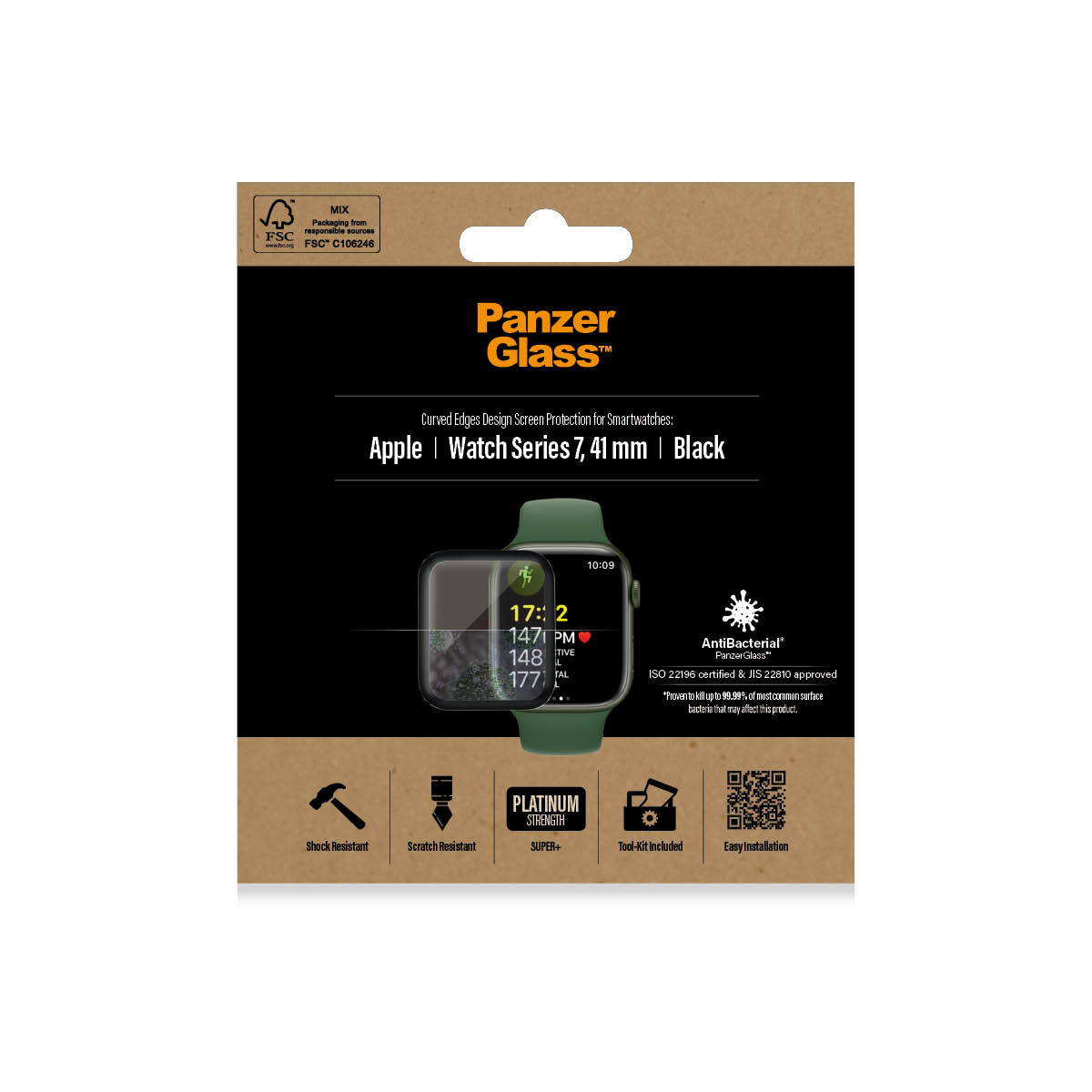 PanzerGlass Apple Watch Series 8 | 7 | 41mm | Sticla de protectie pentru ecran thumb