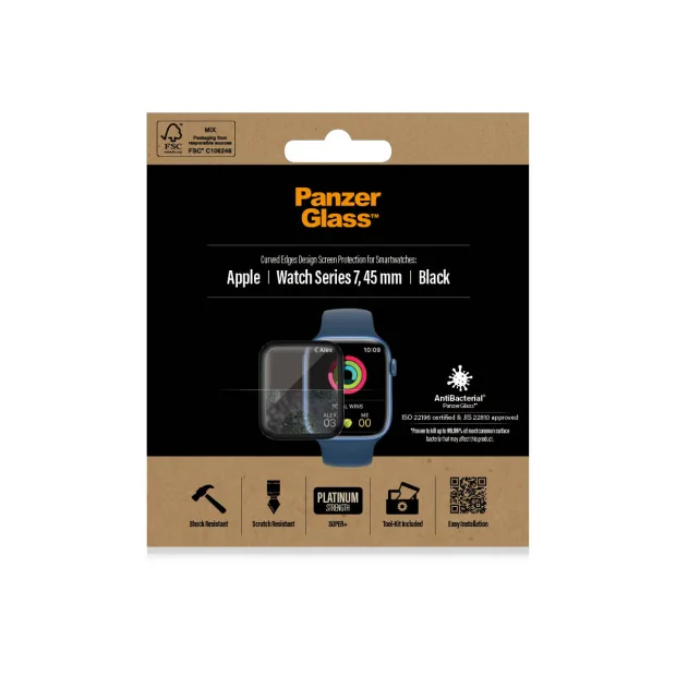 PanzerGlass Apple Watch Series 8 | 7 | 45mm | Sticla de protectie pentru ecran