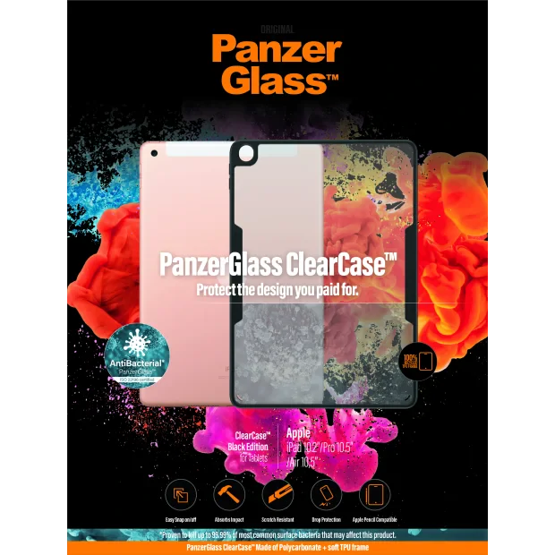 Husa Spate PanzerGlass pentru iPad 10.2 inch/Pro/Air10.5 inch Transparent
