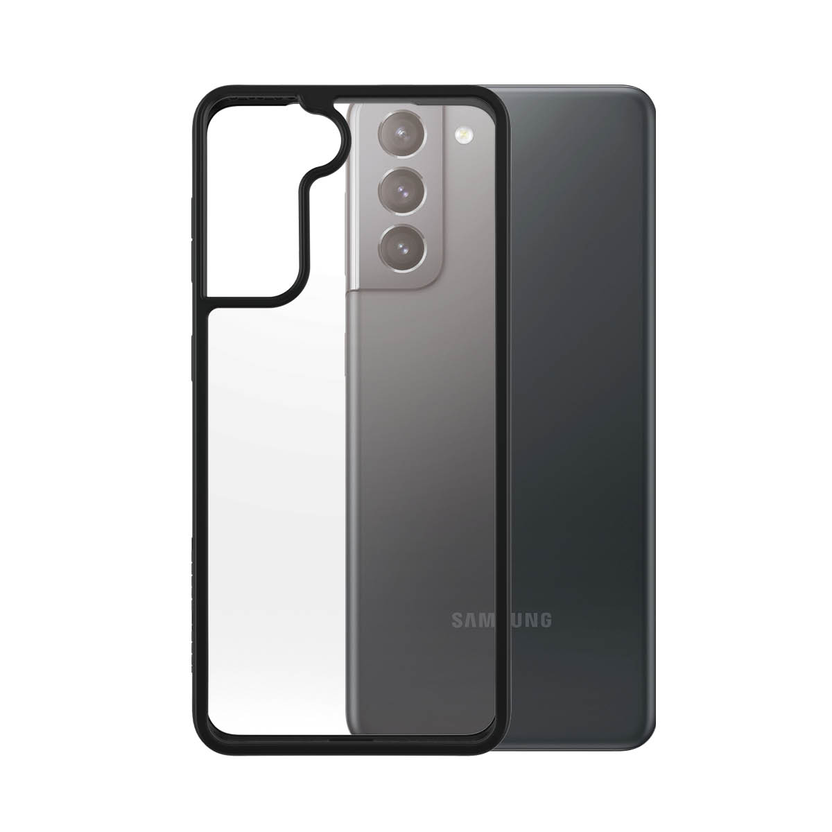 Husa Spate PanzerGlass pentru Samsung Galaxy S21 5G Rama Negru thumb