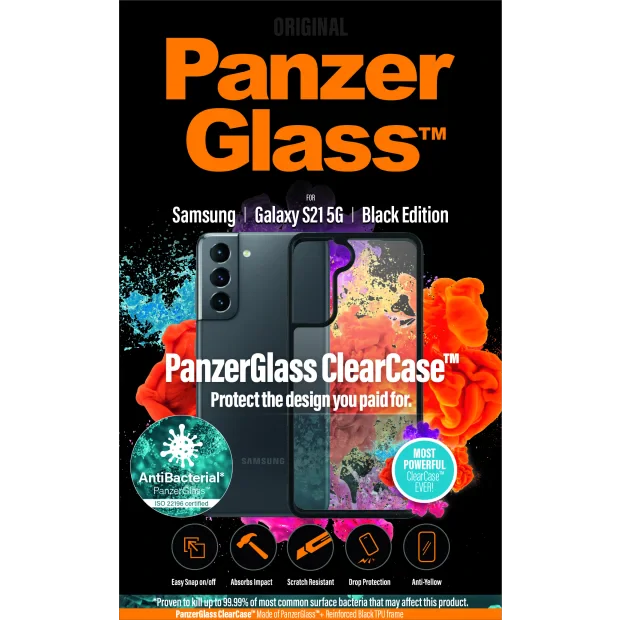 Husa Spate PanzerGlass pentru Samsung Galaxy S21 5G Rama Negru