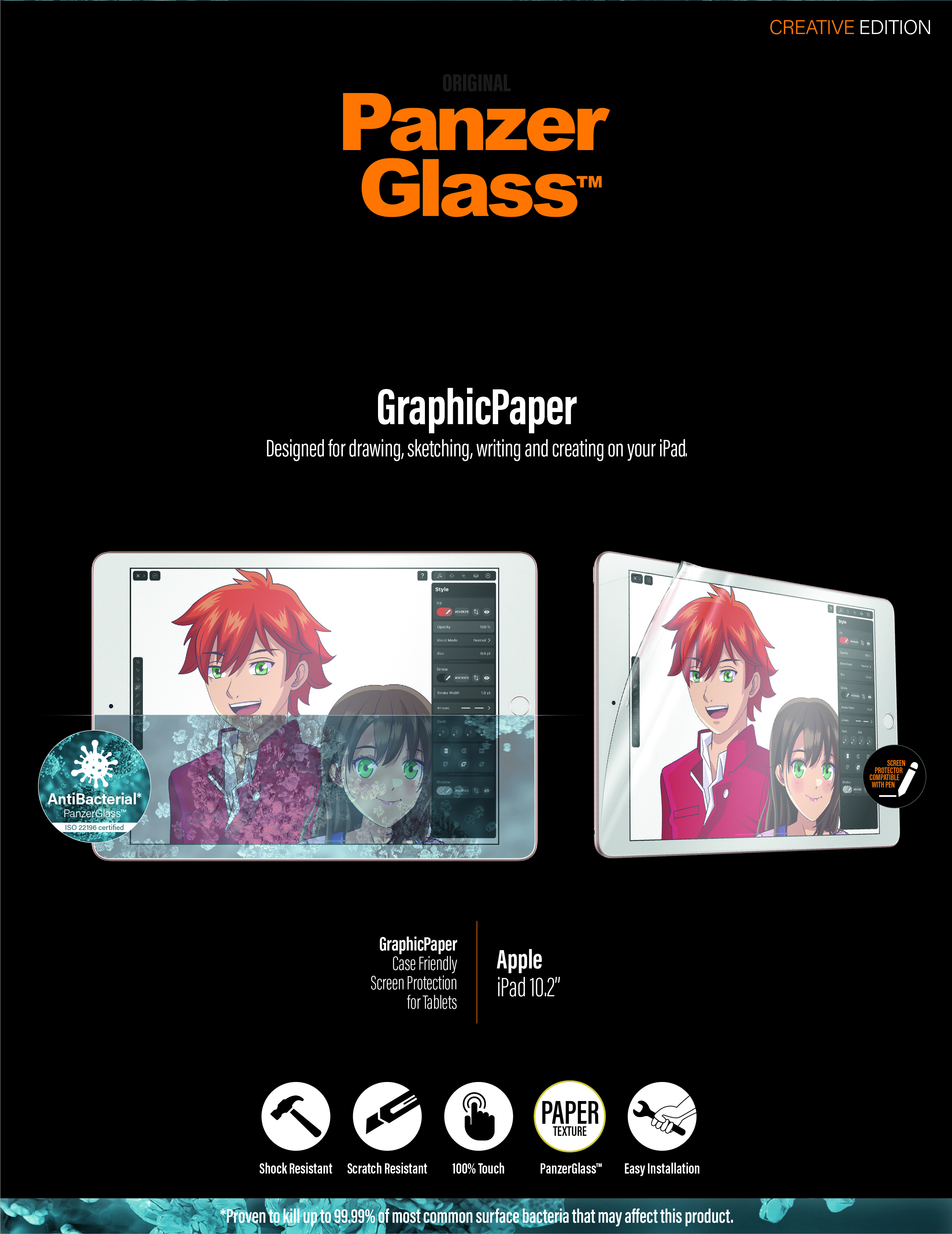 PanzerGlass GraphicPaperr Apple iPad 10.2" - Paper Feel | Sticla de protectie pentru ecran thumb