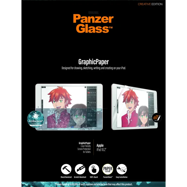 PanzerGlass GraphicPaperr Apple iPad 10.2&quot; - Paper Feel | Sticla de protectie pentru ecran